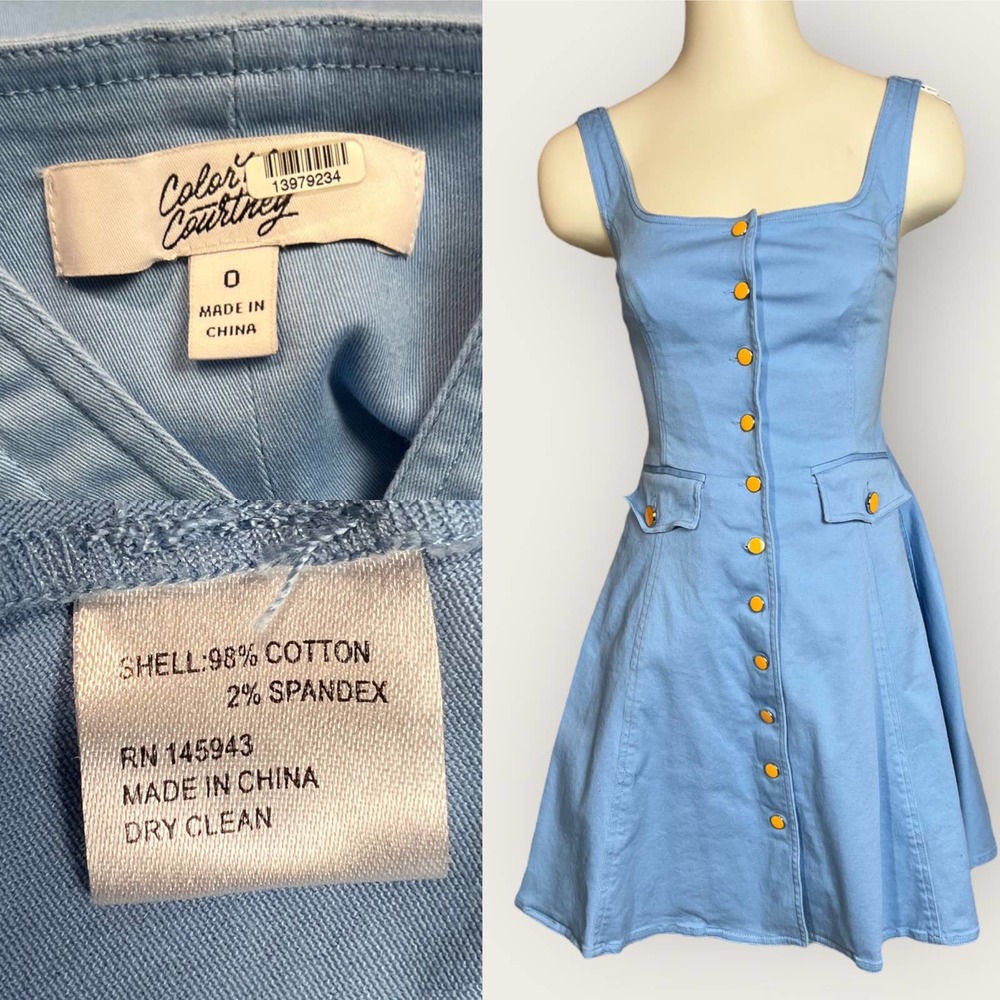 Color Me Courtney (0) Alle Utility Mini Skater Dress - Picture 10 of 10